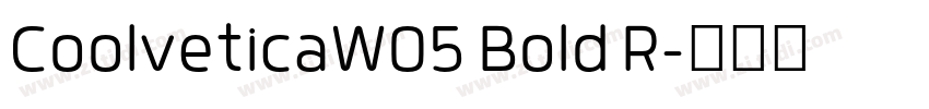 CoolveticaW05 Bold R字体转换 CoolveticaW05 Bold R字体转换